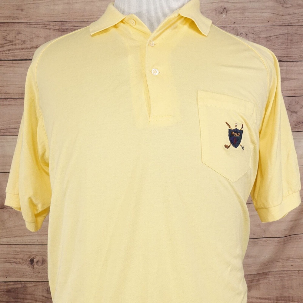Polo by Ralph Lauren Pale Yellow Short Sleeve Pocket Polo